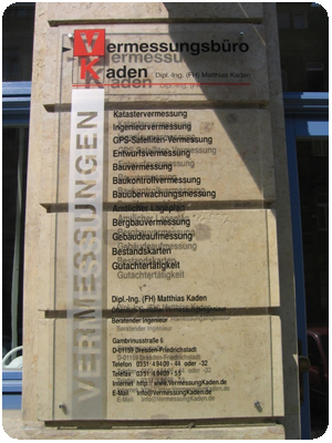 Ihr Vorteil - Vermessungbüro Kaden in Dresden, Vermessung Dresden, Kataster Vermessung, Grundstücksvermessung, 3D Vermessung, Klinometer, inklinometer, Gutachten, Wohnflächenberechnung, GIS, GPS, Entwurfsvermessung, Laserscanning, Reinraumvermessung, Immobilienbewertung, Wertermittlung, Industrievermessung, Bestandsvermessung, Vermessungsbüros, Bauantrag Sachsen, Dresden